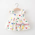 Baby Girl Summer New Printed Dress Cartoon Backpack Skirt Two-piece Set